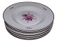 Royal Copenhagen Bregentved, small soup plate.The Bregentved pattern is decorated with pink ...