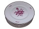 Royal Copenhagen Bregentved, luncheon plate.The Bregentved pattern is decorated with pink ...