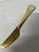 Knife of the Year 1986 Georg Jensen, White bull's eye.Gold-plated sterling silver.Length ...