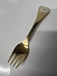 Fork of the Year 1981 Georg Jensen, Evening Star.Gold-plated sterling silver.Length 14.8 ...