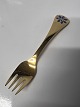 Year fork 1986 Georg Jensen, Blue anemone.Gold-plated sterling silver.Length 14.8 ...