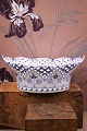 Antique Blue Fluted Full Lace oval fruit bowl from Royal Copenhagen. Decoration number: 1/1059. ...