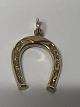 Horseshoe for Charms / Pendants 14 carat Gold.Stamped 585.Height with eyelet 2.6 ...