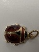 Ladybug with enamel for Charms / Pendants 14 carat Gold.Stamped 585.Height with eyelet ...