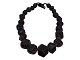 Monies, very substantial necklace with rough dark red garnets.Designed by Gerda ...