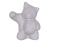 Hjorth Art Pottery miniature figurineBear cub with drum