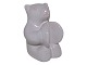 Hjorth Art Pottery miniature figurineBear cub with cymbals