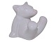 Hjorth Art Pottery miniature figurineSeated bear cub