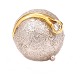 An Ole Lynggaard, Copenhagen, 18kt whitegold clasp with two diamondsD: 18mm