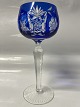 Rømer Wine Glass Blue.Height 17.5 cm