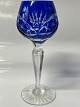 Rømer Glass Port Wine Blue.Height 13 cm