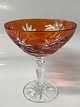 Rømer Glass Liqueur Bowl Orange.Height 9.5 cm.