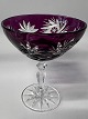 Rømer Glass Liqueur Bowl Aubergine.Height 9.5 cm.