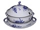 Royal Copenhagen Blue Flower Curved, large soup tureen with matching platter.Decoration ...