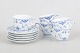 Royal Copenhagen, Blue Fluted Half Lace, set of five coffee cups and saucers.Set of five ...