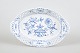 Meissen, Blue Onion Pattern, pierced serving dish, c. 1900.Oval porcelain serving dish ...