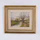 Hans Egon Andersson Landscape Painting with Village and ...