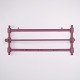 Antique Painted Wooden Wall Rack with Turned Details ...