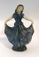 Hjorth. Ceramics. Dancing girl. Height 27 cm.