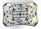 Royal Copenhagen. Blue Fluted Full Lace. Square dish. Model 1195. Length 24.5 cm. Width 17.5 cm. ...