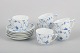 Bing & Grøndahl, Model 102 Set of Six Coffee Cups with Saucers.Elegant set comprising six ...