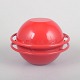 Timo Sarpaneva, Saturnus Casserole with LidSculptural lidded casserole in enamelled cast iron, ...