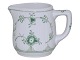 Green Blue Fluted Plain Thick PorcelainMiniature creamer