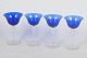 Monica Bratt for Gullaskruf, set of four wine glasses.