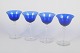Monica Bratt for Gullaskruf, set of four wine glasses.