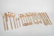 Sigvard Bernadotte for Scanline, complete bronze dinner cutlery set for five with serving ...