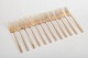 Sigvard Bernadotte for Scanline, set of twelve bronze lunch forks.Set of twelve elegant ...