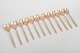 Sigvard Bernadotte for Scanline, set of twelve bronze teaspoons.Set of twelve elegant bronze ...