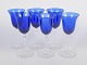 Monica Bratt for Gullaskruf, set of six wine glasses.