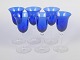 Monica Bratt for Gullaskruf, set of six wine glasses.