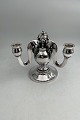 C C Hermann Sterling Silver 3 armed Candelabra Measures 17,2cm x 19,5cm / 6.77 inch x 7.68 ...