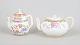 Cauldon China and Royal Doulton, two antique teapots.Decorative pair of English porcelain ...