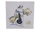 Royal Copenhagen Tile with woman harvesting
