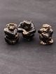 Royal Copenhagen set of 3 stoneware monkeys
