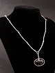 Sterling silver necklace with onyx item no. 650519