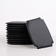 Set of 12 loose seat cushions made for the Wishbone Chair / CH24. Made in black leather and ...