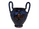 Kähler art potteryBlue vase with two tall handles from around 1920-1930