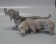 Bing and 
Grondahl dogs 
1861 Dachshunds 
- pair 19 cm 
Marked with the 
three Royal 
Towers of ...