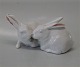 Royal 
Copenhagen 0518 
RC Rabbits pair 
5 x 10 cm, 
Arnold Krog 
1895   In mint 
and nice 
condition
