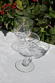 Pair of large 
wine glasses 
with facet 
grinding around 
the bowl.       
  Claret glass, 
height ...