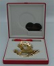1991 Georg 
Jensen 
Christmas Ram 
Christmas 
Mobile crafted 
in brass,  
plated with 24 
carat gold. ...