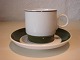 Rørstrand, 
Taffel, hvidt 
porcelæn med 
grøn kant. 
Kaffekop med 
underkop. 
Diameter 7 cm. 
Højde 7 ...