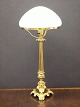 Big old table 
lamp partial 
made of gilded 
metal with a 
white lampshade
Height 56 cm - 
Lampshade ...