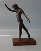 Sterett-Gittings Kelsey Bronze Ballet girl with hand lifted high 24 cm on wooden stand no. 7  of ...