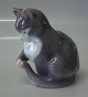 Bing and 
Grondahl Grey 
Cat B&G 1553 
Kitten Sitting 
DJ 10 cm Marked 
with the three 
Royal Towers 
...