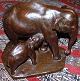 Carl Johan 
Bonnesen Bronce 
Figurine of a 
Elephant with 
Young. Done at 
Rasmussen's 
Bronce. ...